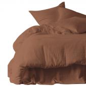 Drap Housse Mykonos Mocaccino Double Gaz Coton (2tailles)