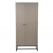 Armoire 2 Portes Pin Métal Nestor