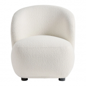 Fauteuil Lisette Bouclette Crème PM
