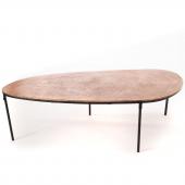 Table Basse Galet Cuivre 138cm