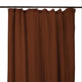 2 x Rideaux Dili Terre Brûlée Voile de Coton 120x280