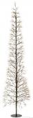 Sapin de Noël Noir Led Blanc Chaud H240cm