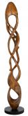 Sculpture Totem Moara Teck H123cm