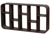 Etagère Murale 10 Casiers Aronia Finition Noyer