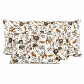 Coussin Mahe Tabac Lin 40x60
