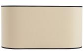 Abat-Jour Ovale Beige Bordé Noir GM