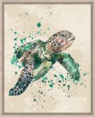 Toile Cadre Tortue de Mer 40*50