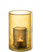 Photophore Double Verre Jaune PM