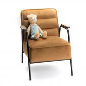 Fauteuil Velours Hutch Beige Enfant