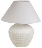 Lampe Daline Blanc Cassé Abat-Jour Lin