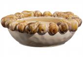 Coupe Décoration Poires Porcelaine Crème