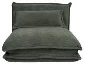 Chauffeuse Lit Tessia Velours Kaki