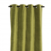 2 x Rideaux Delhi Velours Olive 135x300