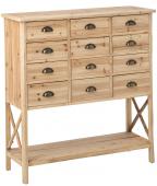 Commode 12 Tiroirs Chamonix Pin Naturel