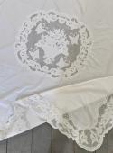 Nappe Luciole Blanc Brodé Coquecigrues Shabby (2 tailles)