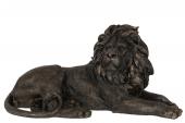 Statue Lion Couché Poly Bronze 80cm Jline By Jolipa