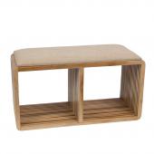 Banc Calopsite Teck Naturel Recyclé