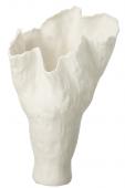 Vase Corolla Etroit Céramique Blanche H55cm