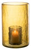 Photophore Double Verre Jaune GM