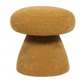 Tabouret Champignon Velours Moutarde