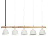 Suspension Indus Ferese Blanc 5 Feux