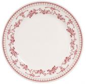 6 Assiettes Plates Faustine Rouge Comptoir de Famille