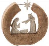 Personnages Crèche Noël Manguier Naturel