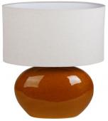 Lampe Klaros Ambre Céramique Abat-Jour Ovale