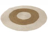 Tapis Rond Tressé Zostere Blanc Naturel (3 Tailles)