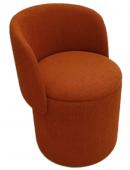 Fauteuil Tabouret Coffre Eclipse Terracotta Dossier Amovible
