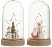 2 Cloches Sapin Noël Etoile Leds