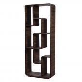 Bibliothèque Contemporaine Haute Infini Bois Foncé