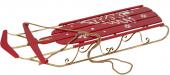 Traineau de Noël Métal Rouge 138cm