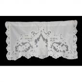Mini Cantonnière Reine Blanc Coquecigrues80x40