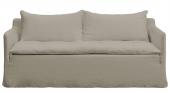 Canapé Gabriel 100% Lin Beige Blanc d'Ivoire