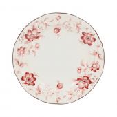 6 Assiettes Plates Margaux Rouge Comptoir de Famille