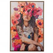 Cadre Toile Louise Fleurs 80*120 NEW