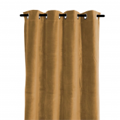 2 x Rideaux Delhi Velours Tabac 135x300