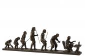 Statuette Evolution de l'Homme Bronze 68cm