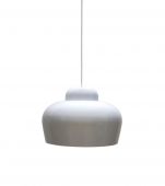 Suspension Sum Métal Blanc Brillant ø35cm