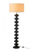 Lampadaire Chenille Bois Noir