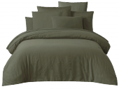 Housse de Couette Taloa Kaki Satin de Coton (3 tailles)