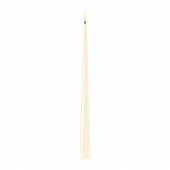 2 Bougies Led Flambeau Crème 28cm NEW