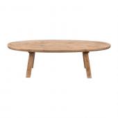 Table Basse Ovale Le Cap Ouest Bois Naturel