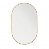 Miroir Victoria Ovale Lumineux Blanc d'Ivoire H104cm