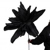 4 x Fleurs Maxi Ava Noir H120cm