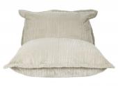 Fauteuil Pouf Sola - 1 Place Velours Côtelé Beige