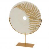 Deco Fougère Or Quartz Blanc