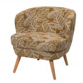 Fauteuil Dagmard Feuilles Miel