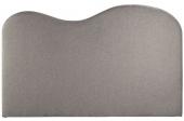 Tête de Lit Serena Tissu Gris 200cm Blanc d'Ivoire